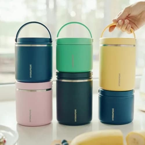 Hydrapeak 750ml (25oz) Black Vacuum Insulated Food Jar | Keeps Food Hot 10 Hrs, Cold 16 Hrs thumbnail 9