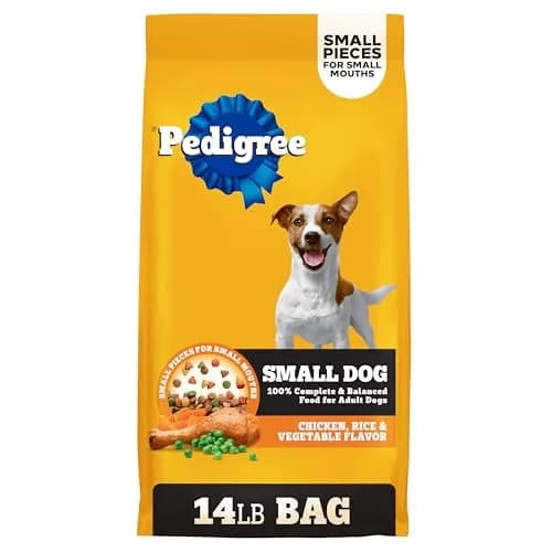 Pedigree Small Dogs Dry Dog Food Roasted Chicken & Vegetable 14 lb | Supports Daily Vitality & Digestion thumbnail 1