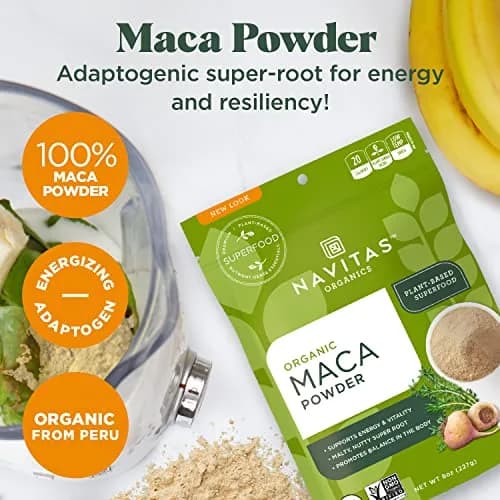 Navitas Organics Gelatinized Maca Powder | 454g (16oz) 2-Pack | USDA Organic, Vegan, Gluten-Free Energy & Balance thumbnail 6