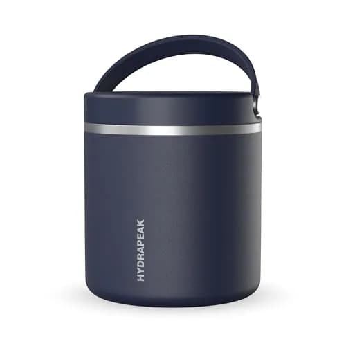 Hydrapeak 25oz Stainless Steel Vacuum Insulated Food Jar | Hot & Cold Food, Wide Mouth Leak-Proof Soup Container, 10 Hrs Hot / 16 Hrs Cold (Navy) thumbnail 1