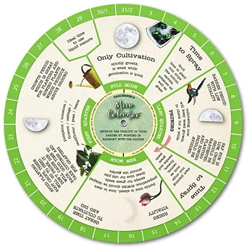 CraftSaints Perpetual Gardening Moon Calendar | Biodynamic Calendar, Companion Planting Chart, Garden Planner thumbnail 1