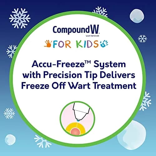 Compound W Freeze Off Wart Remover for Kids, 15 Applications | Cryo Treatment for Common & Plantar Warts thumbnail 3