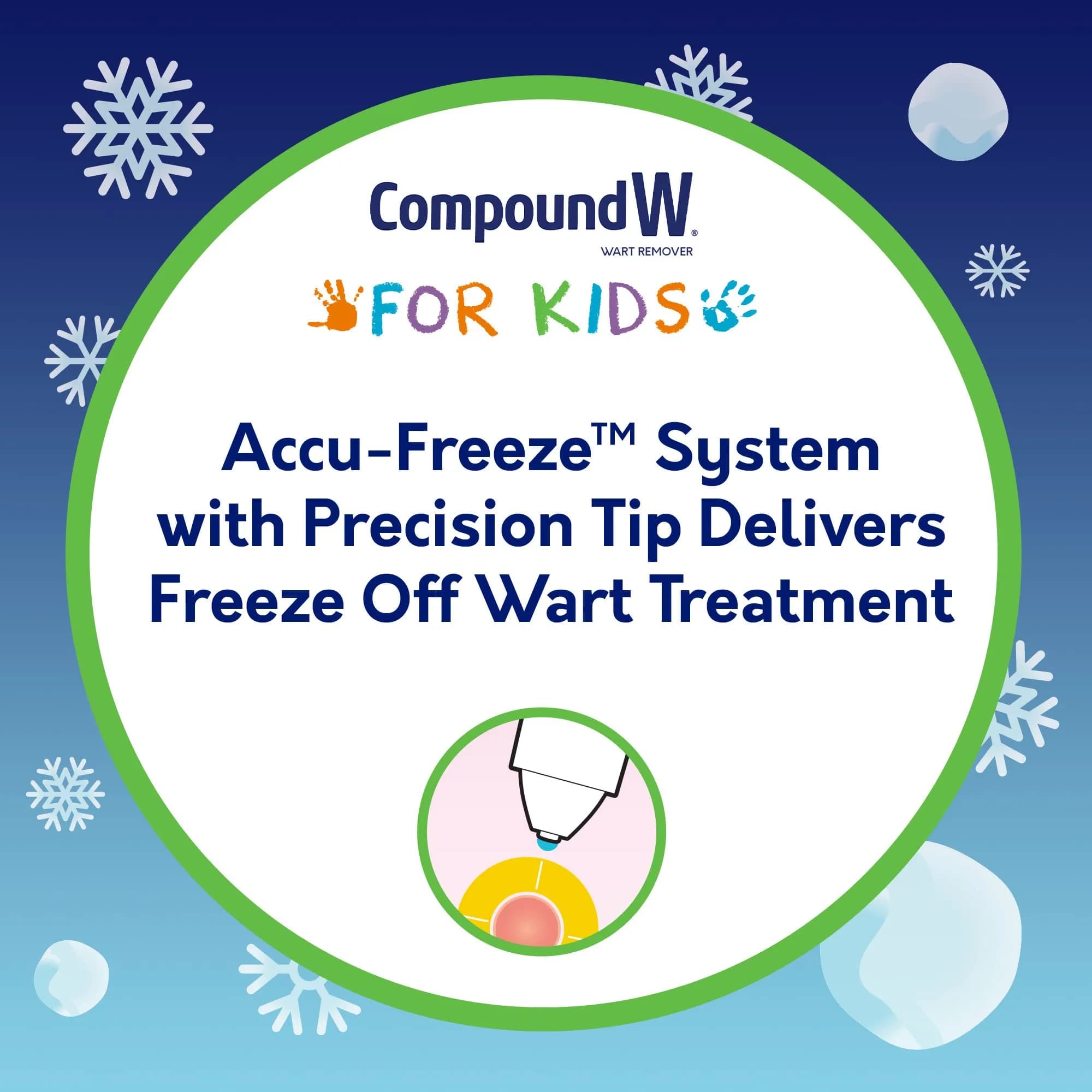 Compound W Freeze Off Wart Remover for Kids, 15 Applications | Cryo Treatment for Common & Plantar Warts - view 3