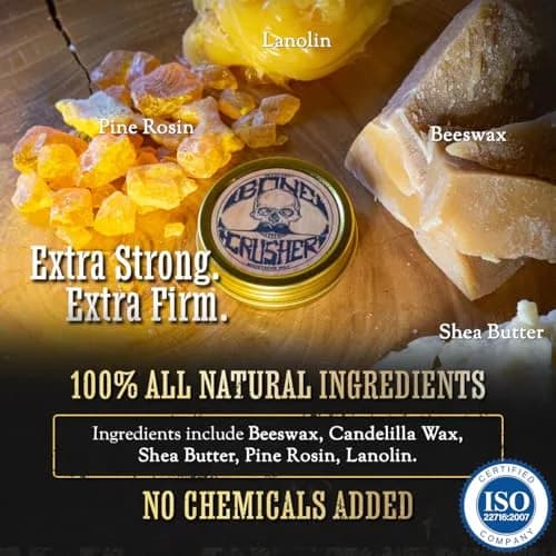 THE VINTAGE GROOMING CO. Gold Standard Mustache Kit - 4 x 1 oz Wax, 2 Combs, 1 Remover Oil | Strong Hold for Unruly Mustaches thumbnail 4