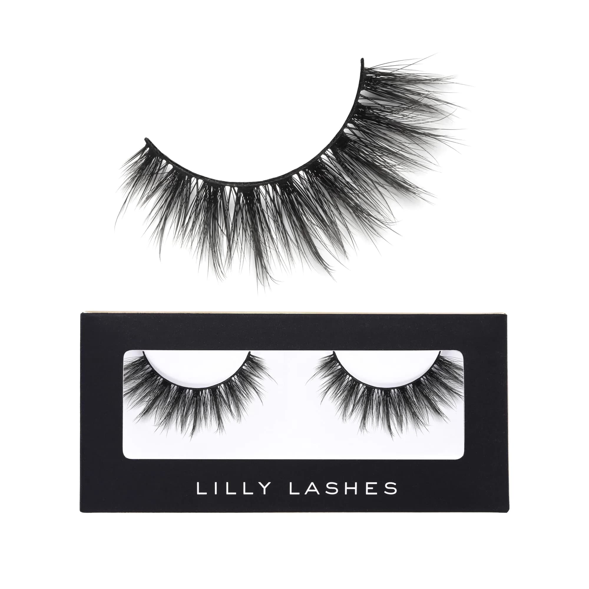 Lilly Lashes Premium Synthetic Lashes LA | Natural Look, Reusable Up to 10 Wears, 15mm