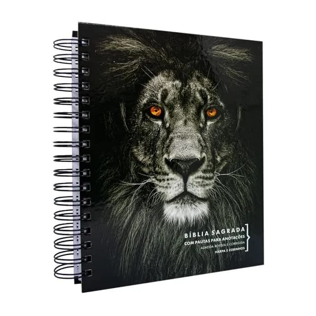 Ebenezer Holy Bible with Note Space, Live Harp and Chorns Lion Pb, Black, 24cm (9.4in) x 19cm (7.5in) x 2.5cm (1in) thumbnail 1