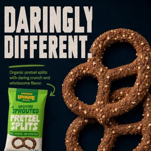 Unique Snacks Sprouted Splits Pretzels, Salted, 8 Oz | Certified Kosher & Non-GMO thumbnail 3
