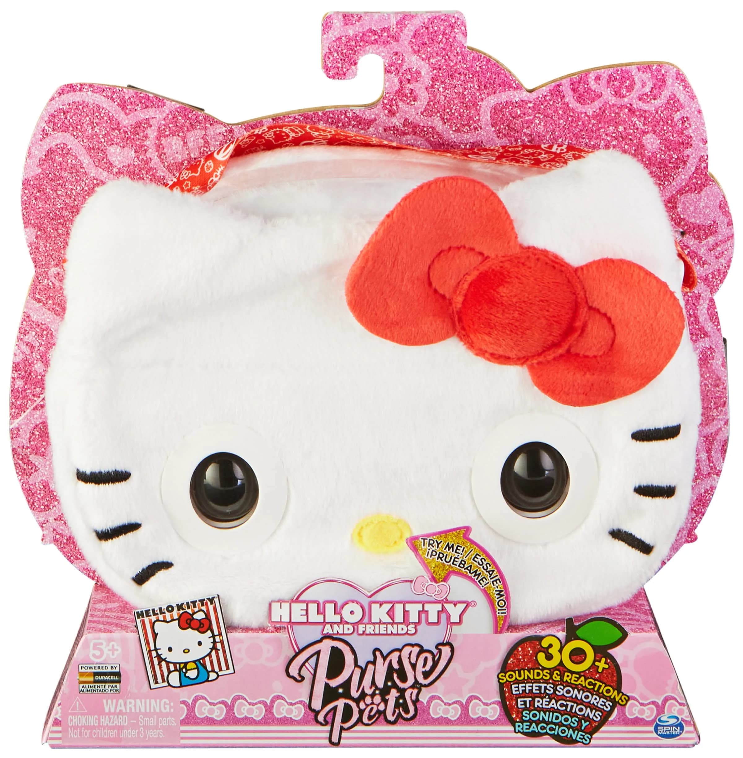 Purse Pets Hello Kitty Interactive Shoulder Bag | 107 cm (42.1 in) with 30+ Sounds & Music