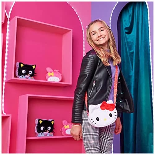 Purse Pets Hello Kitty Interactive Shoulder Bag | 107 cm (42.1 in) with 30+ Sounds & Music thumbnail 4