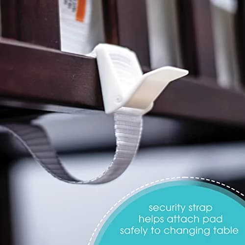 Ingenuity Contoured Changing Pad with Liner & Safety Strap | 82 cm x 41 cm (32" x 16") thumbnail 3