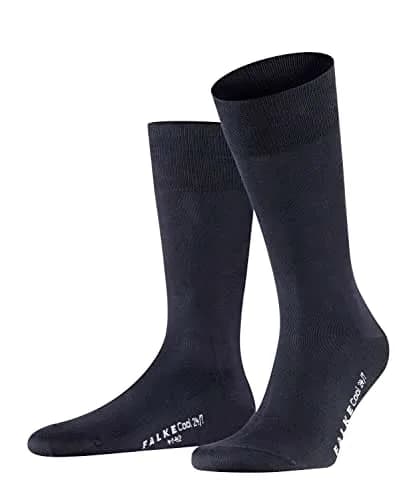 FALKE Men's Cool 24/7 Crew Socks Dark Navy Blue 41-42 (EU 8-9 US) | Breathable Organic Cotton Business Socks thumbnail 1