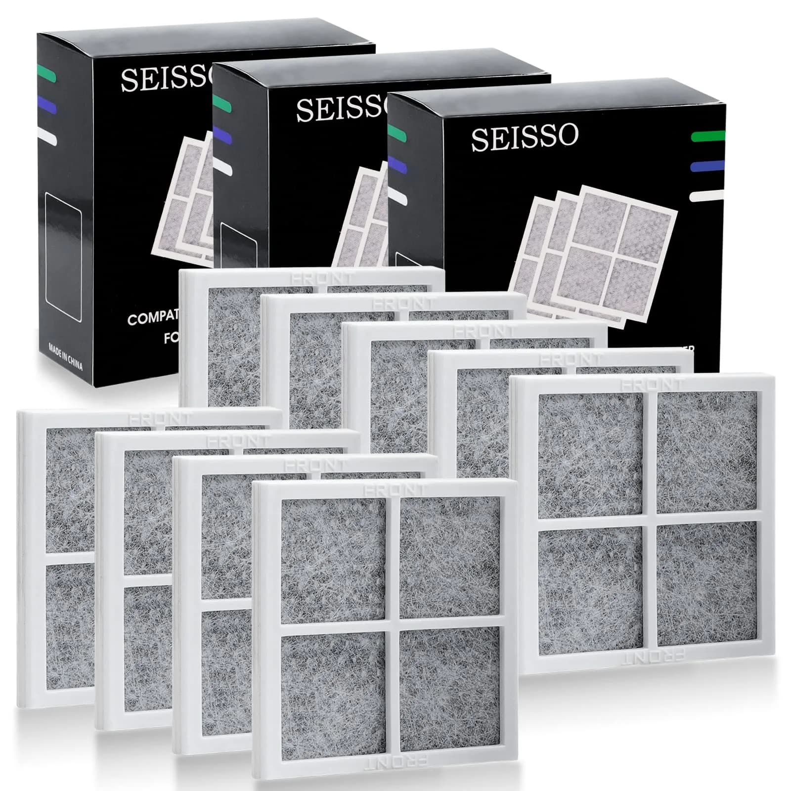 SEISSO LT120F Refrigerator Air Filter 8.1cm (3.18in) | Odor Absorbing Replacement for LG & Kenmore - main product image