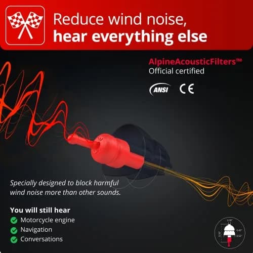 Alpine MotoSafe Race MotoGP™ Ear Plugs | 20dB Noise Reduction for Motorcycling thumbnail 2