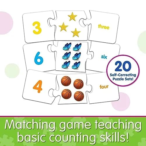 The Learning Journey Match It! Numbers Self-Correcting Counting Puzzles 60 Pieces | Educational Toy for Ages 3+ thumbnail 2