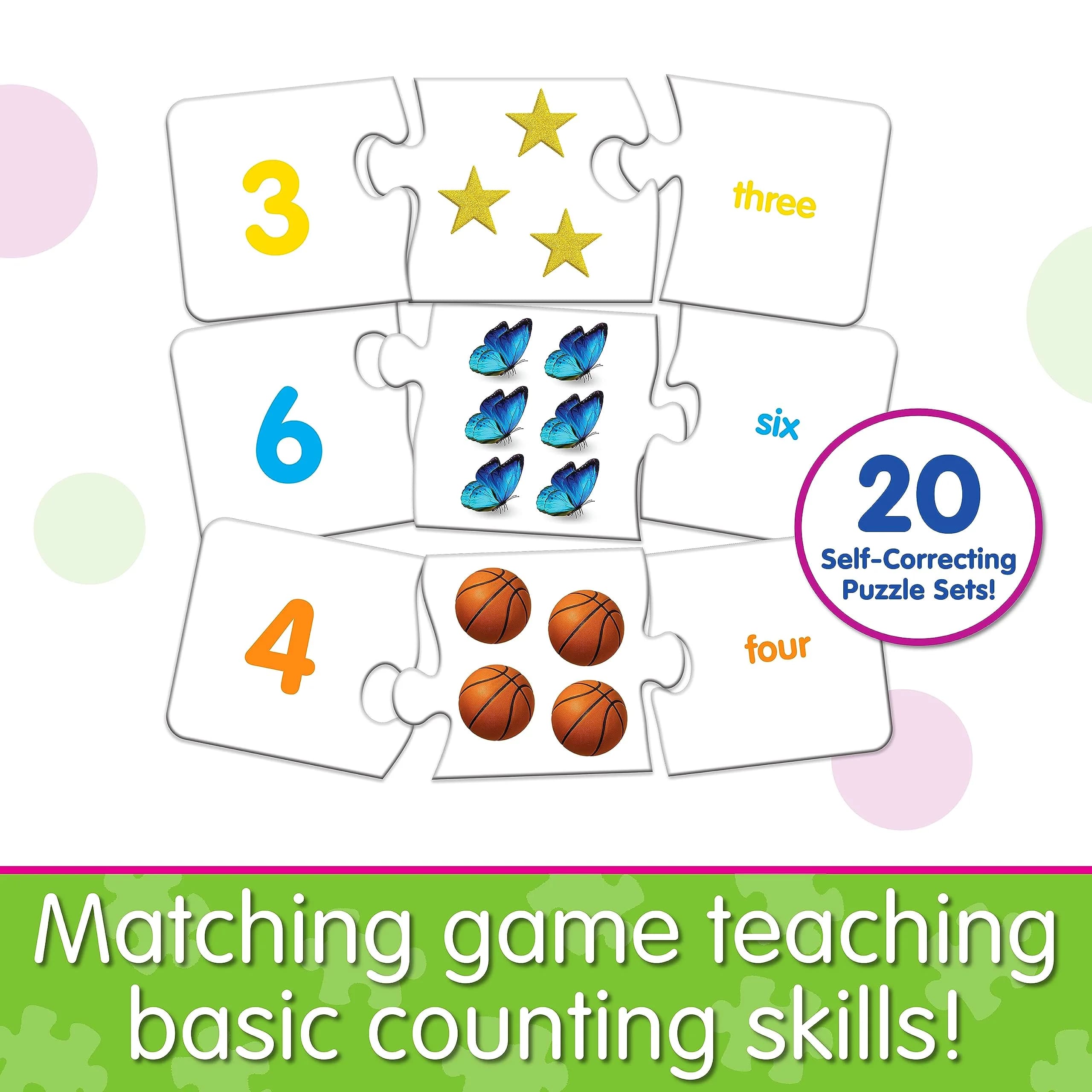 The Learning Journey Match It! Numbers Self-Correcting Counting Puzzles 60 Pieces | Educational Toy for Ages 3+ - view 2