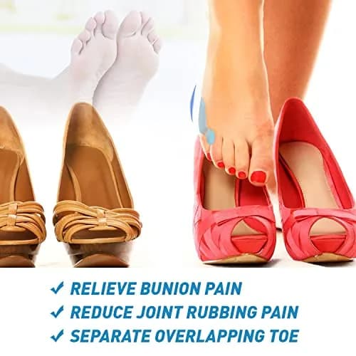 Promifun Pink Bunion Cushion Protector | Gel Corrector Pads for Foot Pain Relief, Calluses & Corns (14 Pack, Medium, Silicone) thumbnail 6
