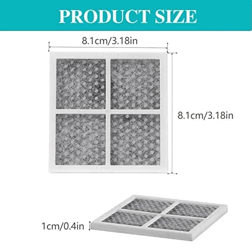 SEISSO LT120F Refrigerator Air Filter 6 Packs (8.1cm x 8.1cm x 0.86cm) | Activated Carbon Odor Absorber thumbnail 8