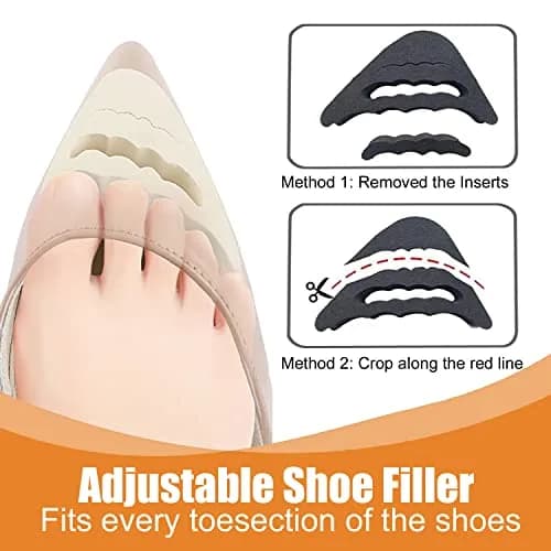 LHHXX33 Shoe Filler Heel Pads 16 Pairs | Comfortable, Breathable Foam Inserts for Women’s Shoes thumbnail 2