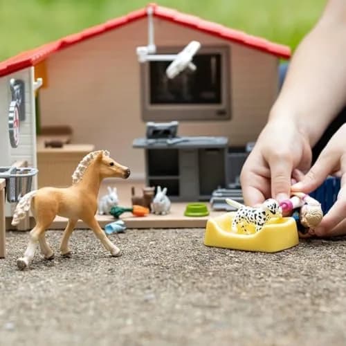 Schleich Farm World - 43Pc Veterinarian Practice with Pets | Interactive Animal Playset for Kids 3+ thumbnail 10