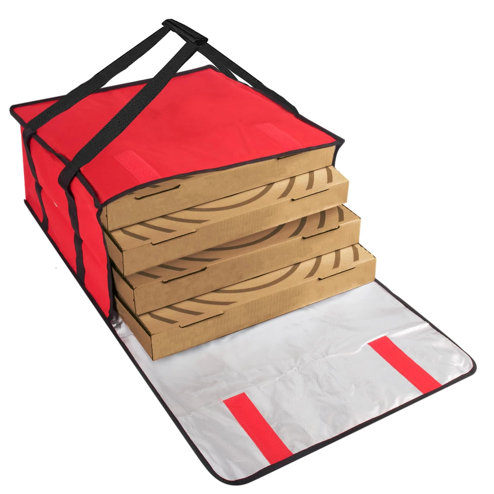 Trail maker Insulated Pizza Delivery Bag, 20" x 20" x 10" | Heavy-Duty Food Carrier for Delivery & Catering