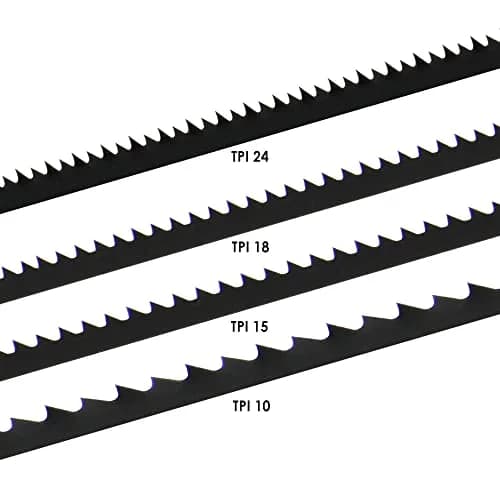 JTEX 5-Inch Pin End Scroll Saw Blades Assortment 48 Pack | 10, 15, 18, 24 TPI for Wood, Plastic, Soft Metals thumbnail 3