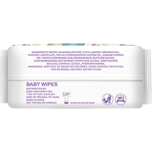 HAPPY BUM Baby Wet Wipes Unscented 320 Count | Gentle on Sensitive Skin, Extra Large Size thumbnail 6