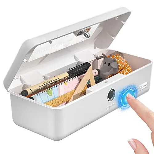 AICase Safe Portable Biometric Fingerprint Storage Box for Adults & Teens | Compact, Secure & Multifunctional thumbnail 1