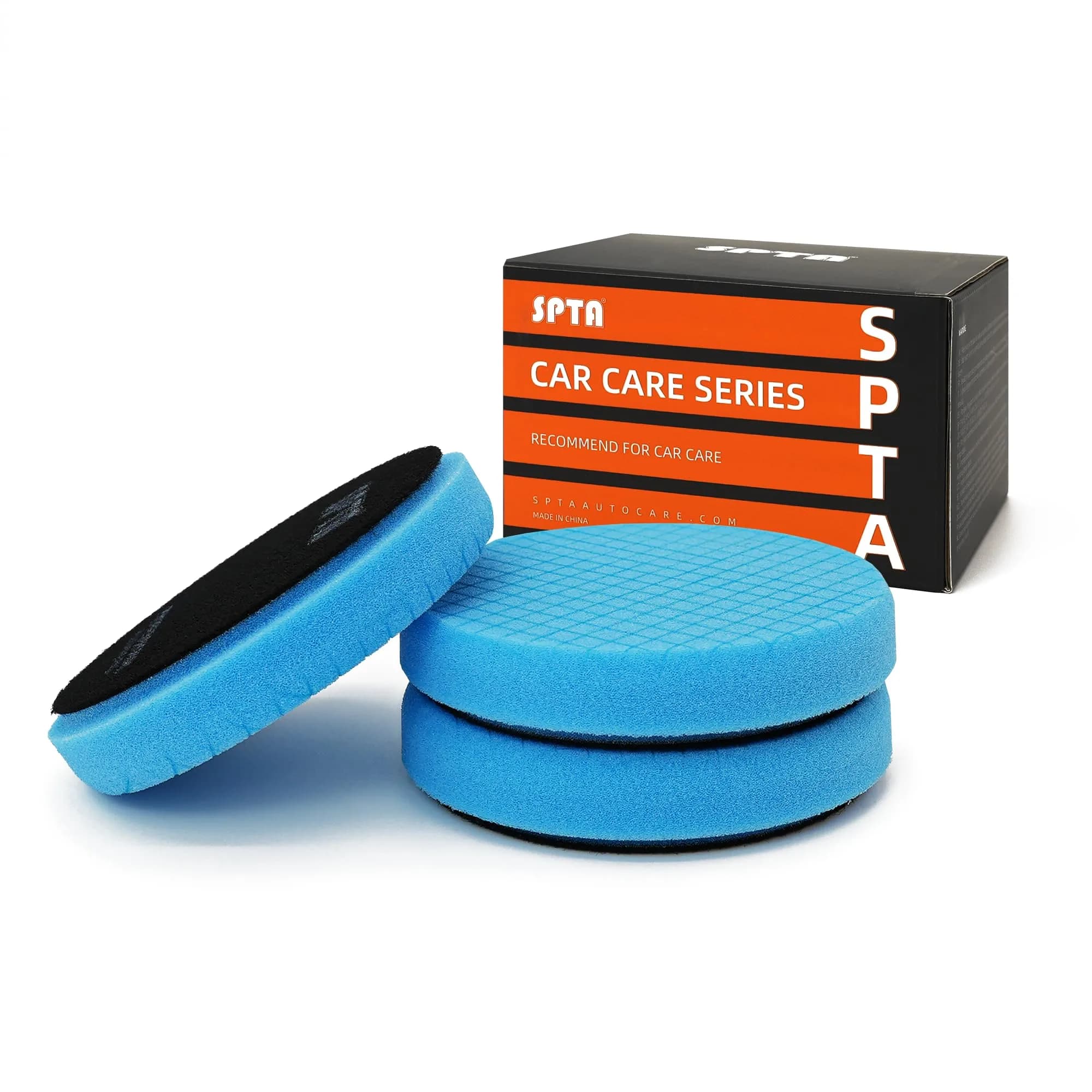 SPTA Blue T60 Moderate-Cut Foam Polishing Pads 16.5cm (6.5 Inch) | Remove Sanding Marks & Oxidation