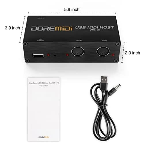 Camola Upgraded USB Host MIDI Interface 1-in 1-out | High-Speed USB to MIDI Converter with 16 Channels thumbnail 7