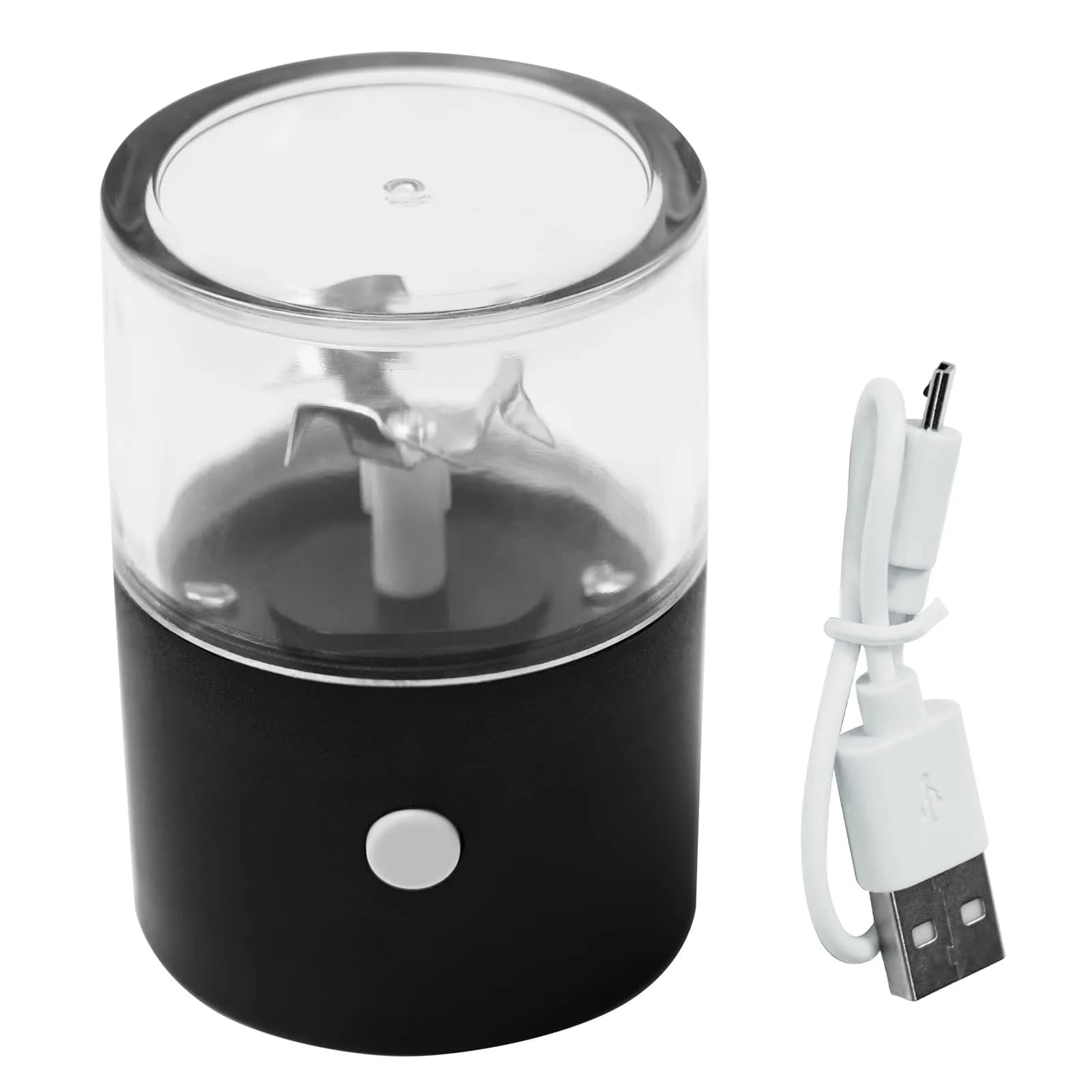 G Ganen Electric Metal Herb Grinder 15.6 cm (5.7 inches) | Fast Spin Teeth for Spices — Black