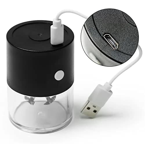 G Ganen Electric Metal Herb Grinder 15.6 cm (5.7 inches) | Fast Spin Teeth for Spices thumbnail 3