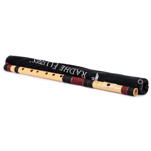 Radhe Flutes C Natural Bansuri 49cm (19.3in) | Tuned to A=440Hz for Authentic Indian Classical Music thumbnail 4