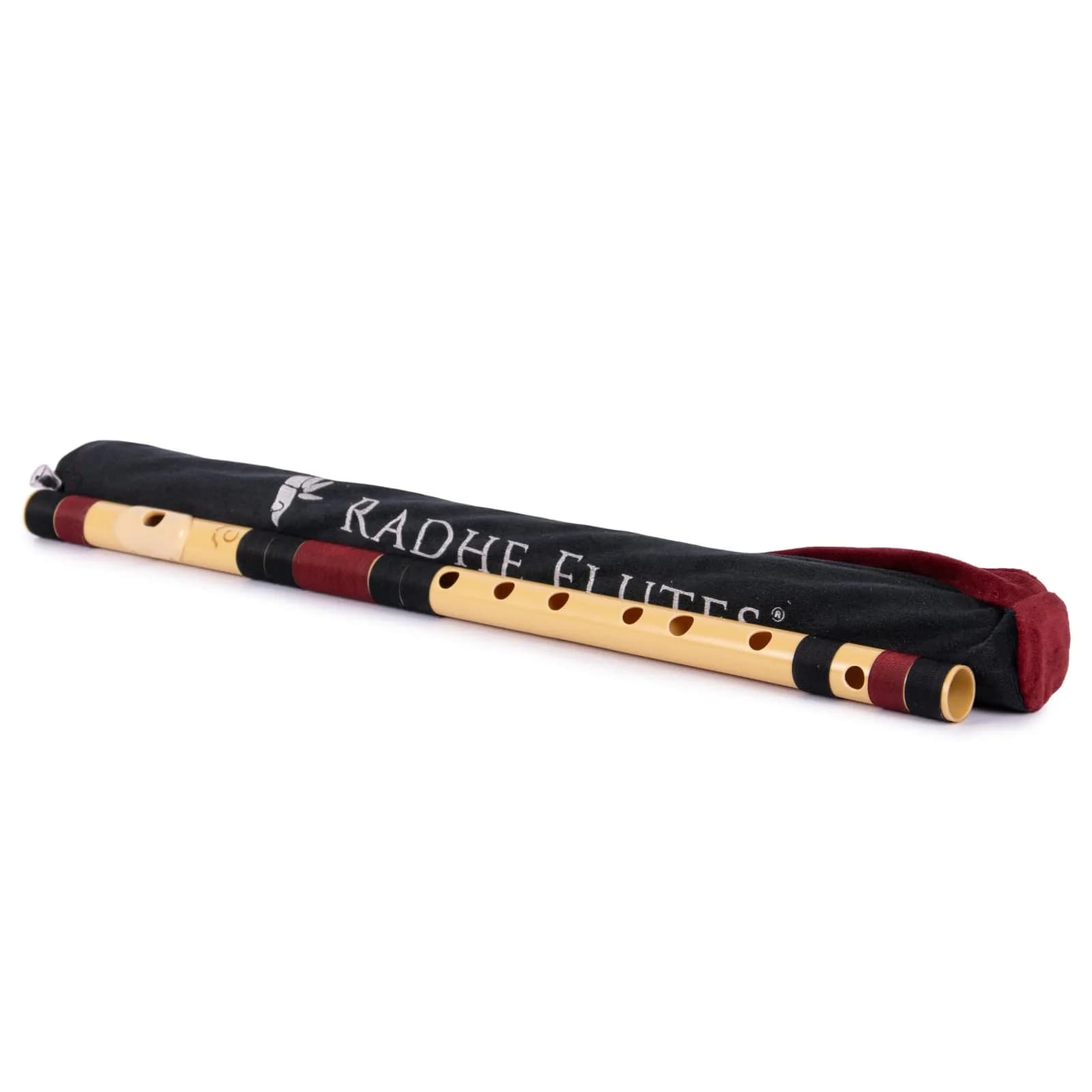 Radhe Flutes C Natural Bansuri 49cm (19.3in) | Tuned to A=440Hz for Authentic Indian Classical Music - view 5