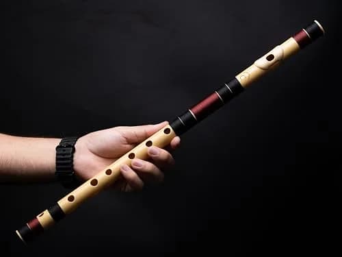 Radhe Flutes C Natural Bansuri 49cm (19.3in) | Tuned to A=440Hz for Authentic Indian Classical Music thumbnail 8