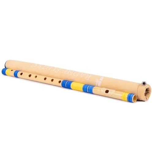 Radhe Flutes C Natural Bansuri PVC Fiber 49cm (19.3in) | Tuned to A=440Hz for Indian Classical Music thumbnail 5