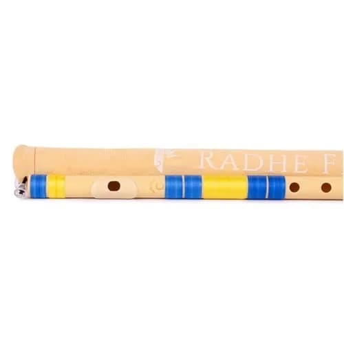 Radhe Flutes C Natural Bansuri PVC Fiber 49cm (19.3in) | Tuned to A=440Hz for Indian Classical Music thumbnail 7