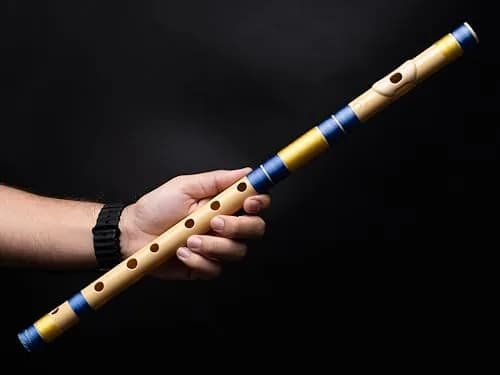 Radhe Flutes C Natural Bansuri PVC Fiber 49cm (19.3in) | Tuned to A=440Hz for Indian Classical Music thumbnail 9