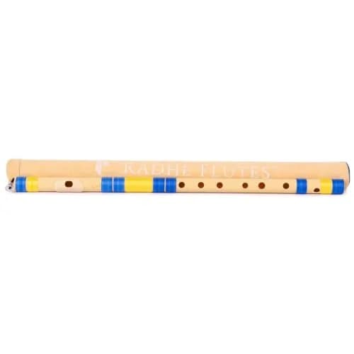 Radhe Flutes C Natural Bansuri PVC Fiber 49cm (19.3in) | Tuned to A=440Hz for Indian Classical Music thumbnail 3