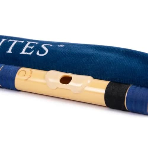 Radhe Flutes C Natural Bansuri | 49cm (19.3in) | Tuned to A=440Hz | PVC Fiber with Velvet Cover thumbnail 7