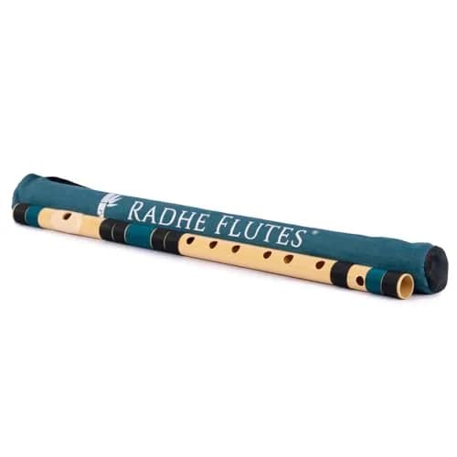 Radhe Flutes C Natural Bansuri 49 cm (19.3 in) | Tuned to A=440Hz for Indian Classical Music thumbnail 5