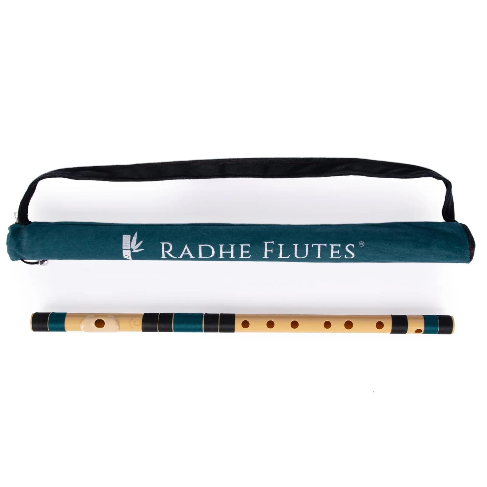 Radhe Flutes C Natural Bansuri 49 cm (19.3 in) | Tuned to A=440Hz for Indian Classical Music