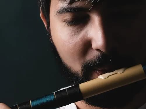 Radhe Flutes C Natural Bansuri 49 cm (19.3 in) | Tuned to A=440Hz for Indian Classical Music thumbnail 2