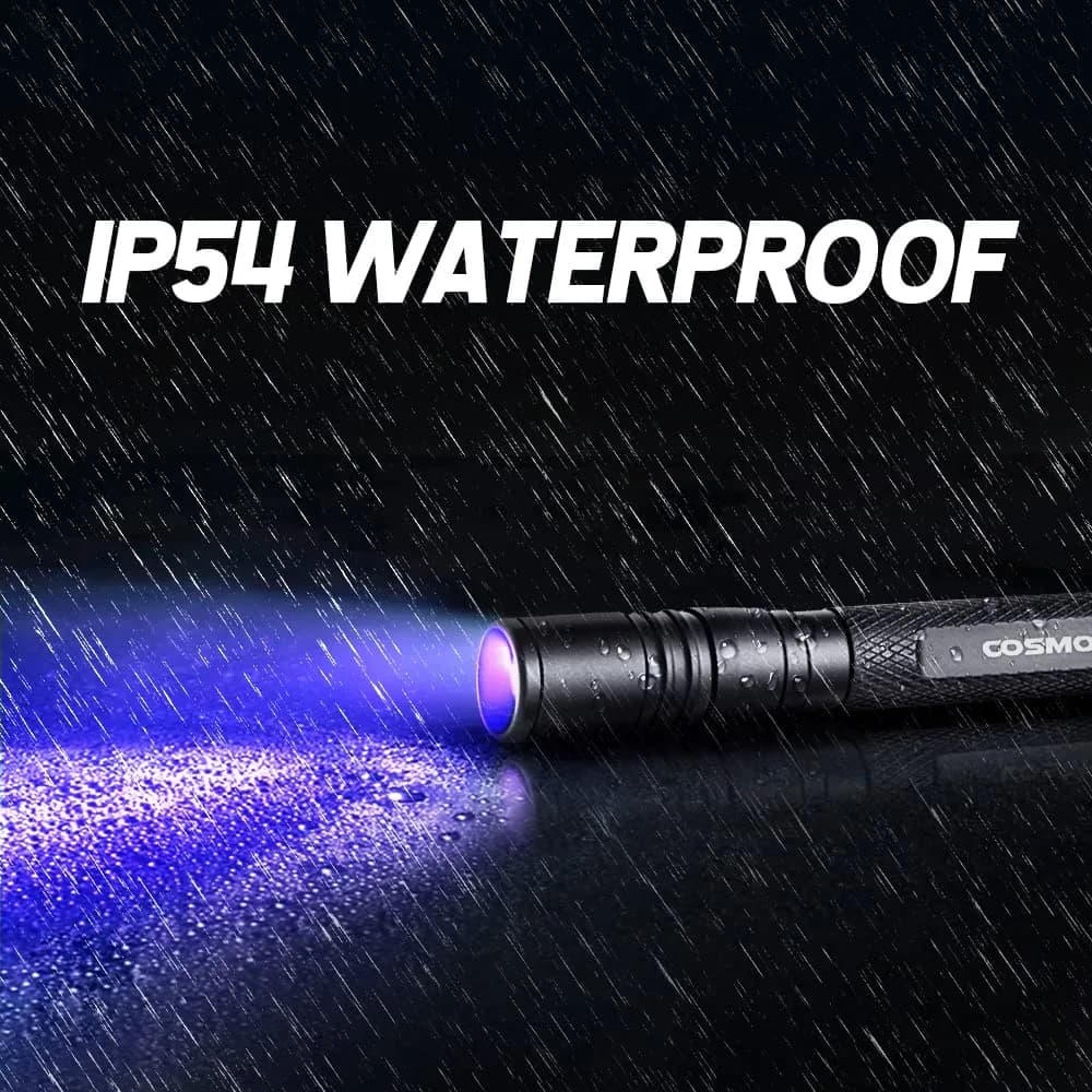 COSMOING Rechargeable 395nm UV Blacklight Flashlight - 1 Pcs - view 3