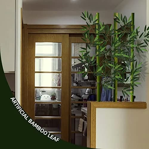 VIOCIWUO Artificial Bamboo Leaves 20pcs | Realistic Green Decor for Home & Events thumbnail 6
