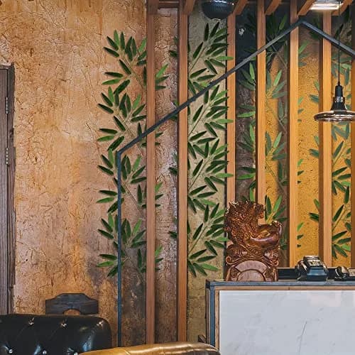 VIOCIWUO Artificial Bamboo Leaves 20pcs | Realistic Green Decor for Home & Events thumbnail 2