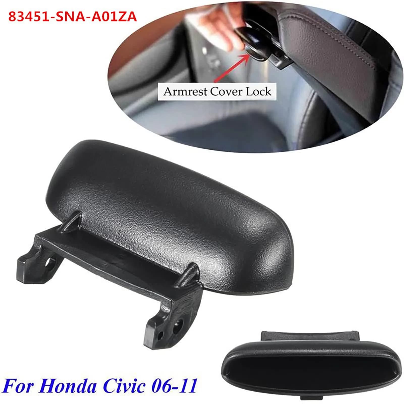 GaeaAuto Center Console Latch with Spring & Pin for Honda Civic 2006-2011 | Direct Replacement Part 83451-SNA-A01ZA - view 3