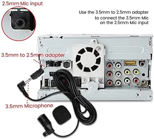 FingerLakes Microphone for Car Stereo 3.5mm & 2.5mm | Universal Compatibility with Bluetooth Units thumbnail 3