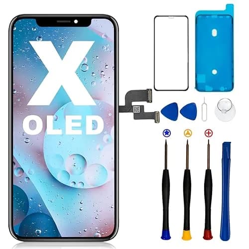 SIMDOG OLED Screen Replacement for iPhone X 5.8 inch | 3D Touch Display Digitizer Repair Kit with Tools & Screen Protector thumbnail 1
