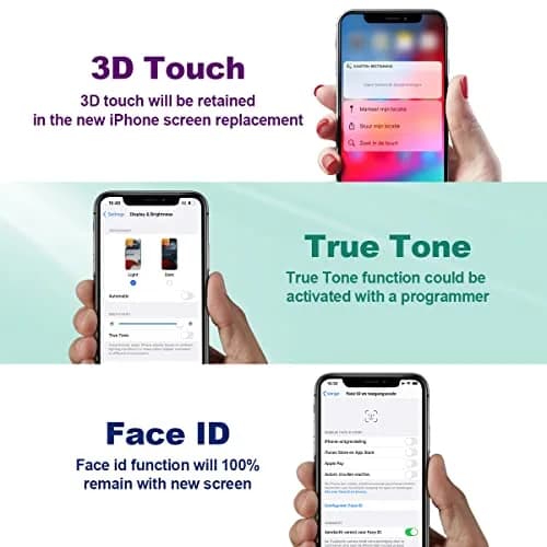 SIMDOG OLED Screen Replacement for iPhone X 5.8 inch | 3D Touch Display Digitizer Repair Kit with Tools & Screen Protector thumbnail 4