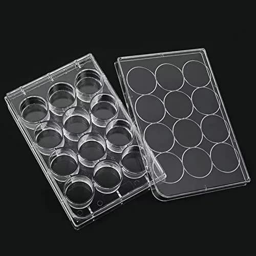 Lichen cottage 12-Well Tissue Culture Plate Individually Wrapped Flat Bottom Wells Pack of 10 | Sterile Polystyrene Labware thumbnail 4